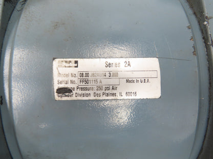 Parker 08.00 JB2AU14 3.000 Pneumatic Air Cylinder 8" Bore 3" Stroke 250PSI