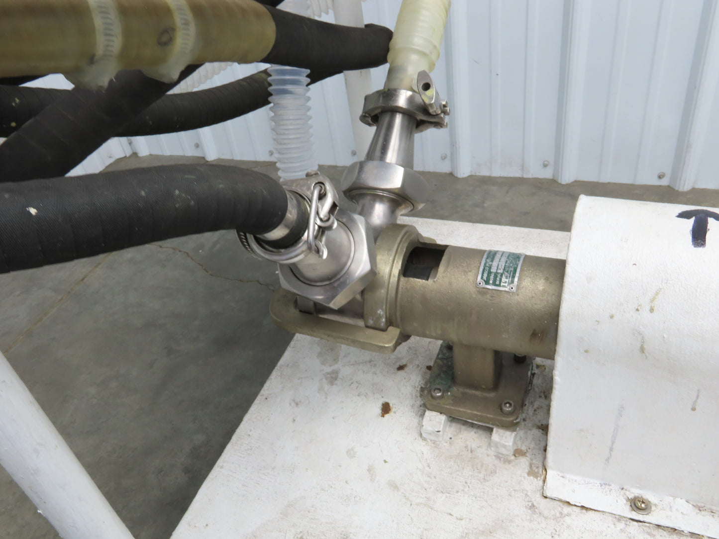 Jabsco 15050-0665 Pureflo Sanitary Flexible Impeller Centrifugal Pump 2"ACME 3Hp