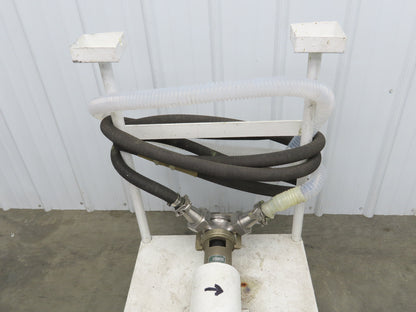 Jabsco 15050-0665 Pureflo Sanitary Flexible Impeller Centrifugal Pump 2"ACME 3Hp