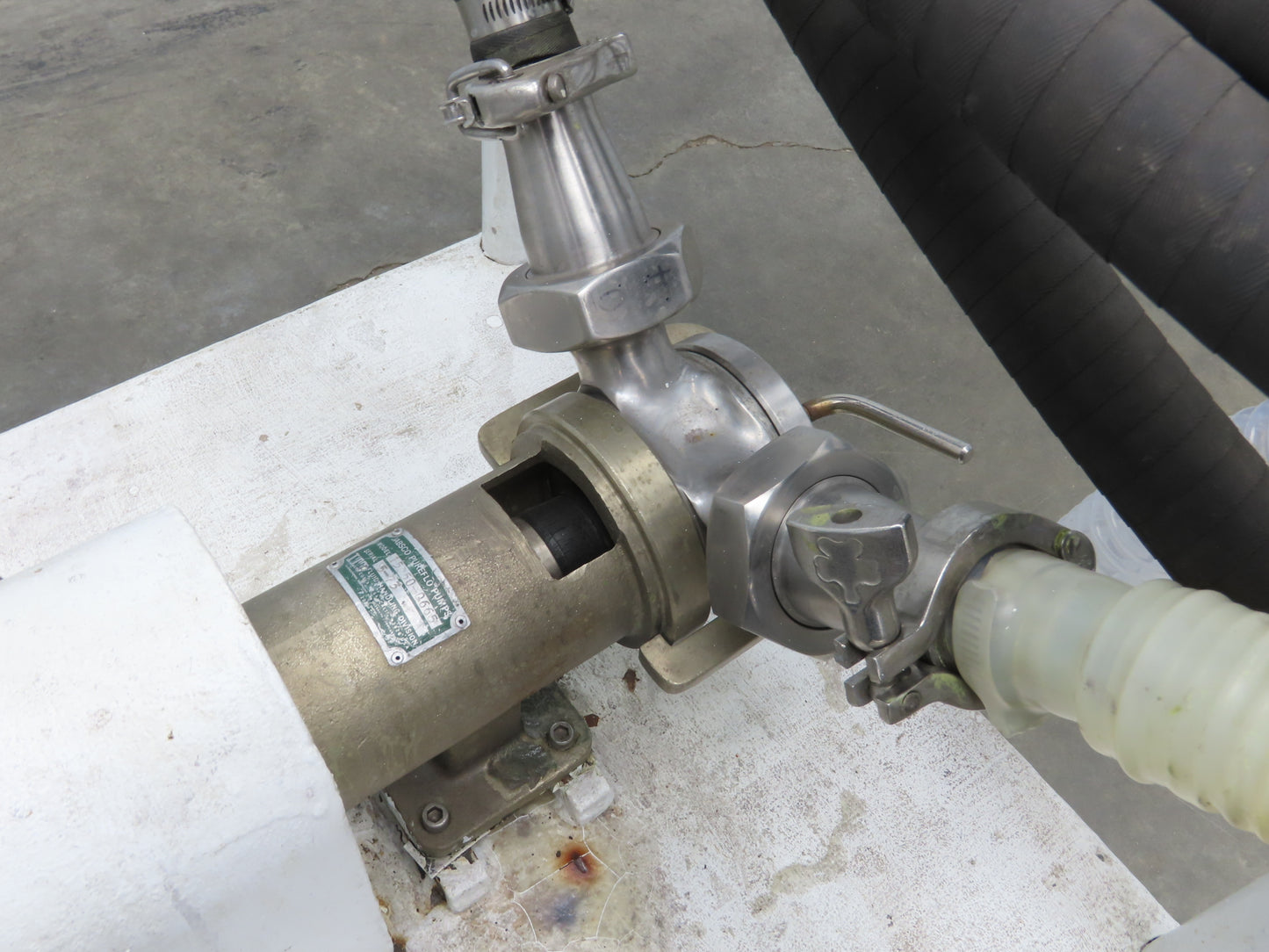 Jabsco 15050-0665 Pureflo Sanitary Flexible Impeller Centrifugal Pump 2"ACME 3Hp