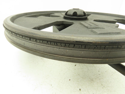 KBC Bandsaw Tensioning Assy 14" Wheel 4" x 6" Mount off KBC 350 Band Saw