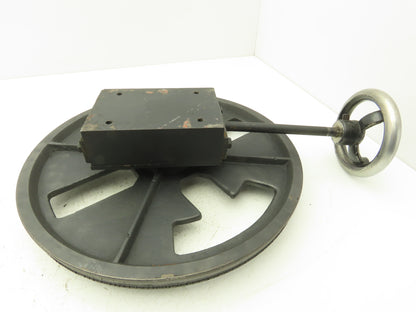 KBC Bandsaw Tensioning Assy 14" Wheel 4" x 6" Mount off KBC 350 Band Saw