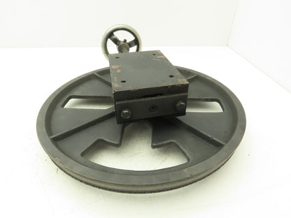 KBC Bandsaw Tensioning Assy 14" Wheel 4" x 6" Mount off KBC 350 Band Saw