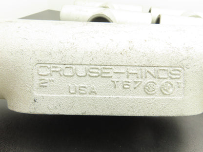 Crouse and Hinds T67 Rigid Conduit Body 2" Threaded Hub Lot of 7