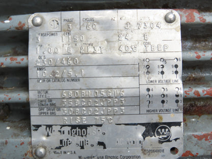 Jabsco 15050-0665 Pureflo Sanitary Flexible Impeller Centrifugal Pump 2"ACME 3Hp