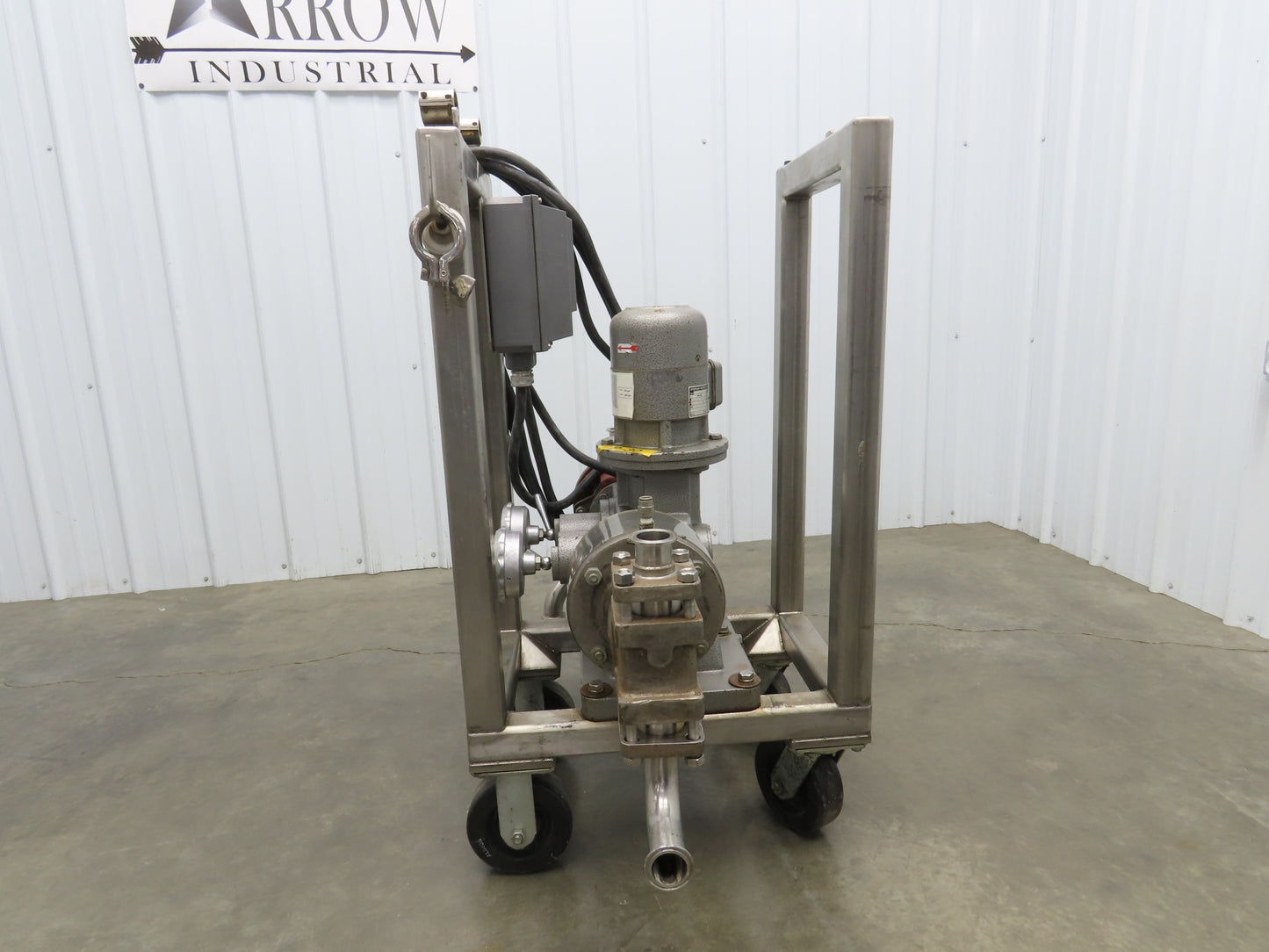 Bran & Lubbe N-J 32 Dual Metering Pump 1.5"Tri-Clamp Sanitary Cart .75kw 3PH