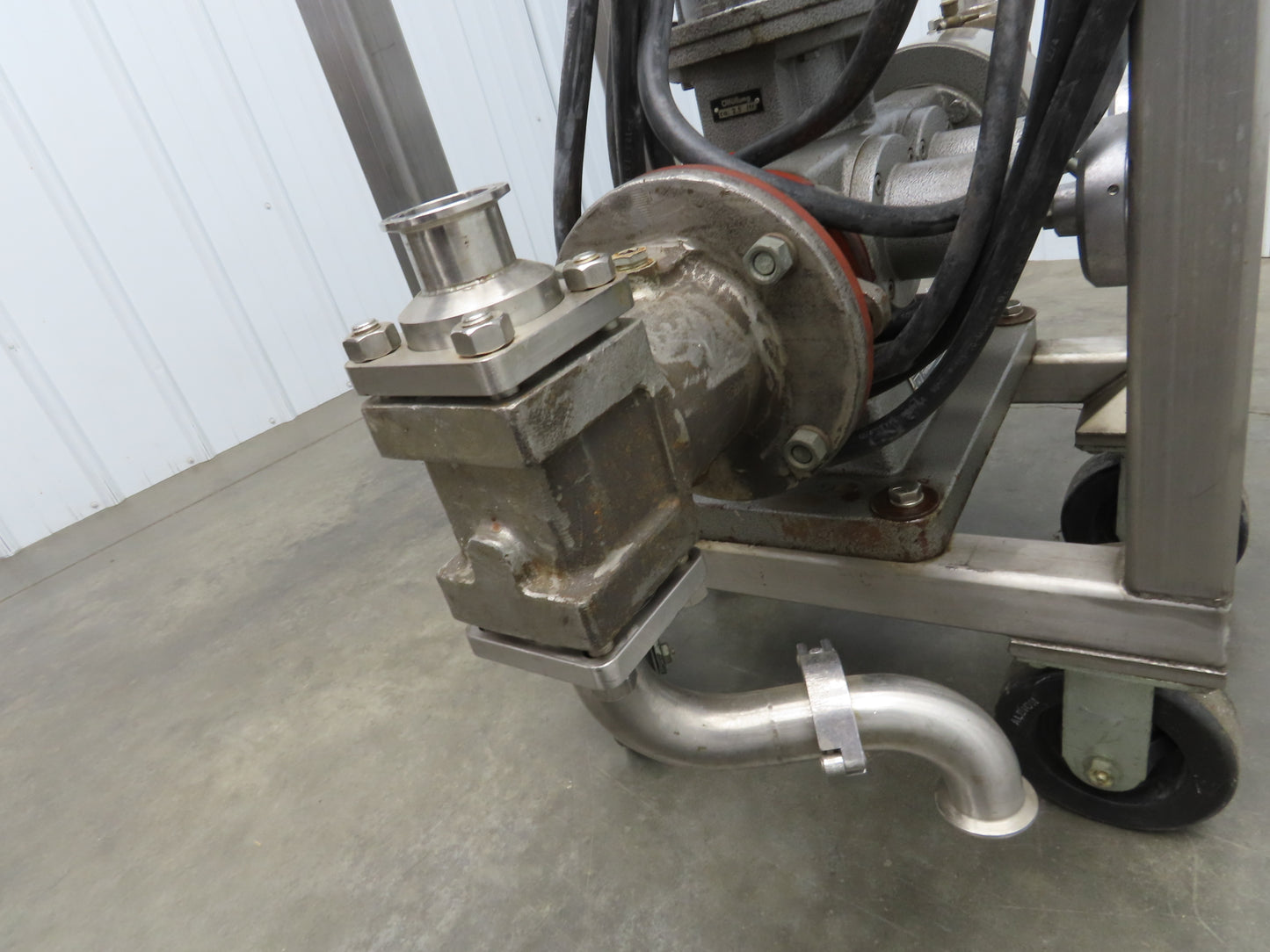 Bran & Lubbe N-J 32 Dual Metering Pump 1.5"Tri-Clamp Sanitary Cart .75kw 3PH