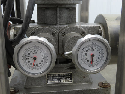 Bran & Lubbe N-J 32 Dual Metering Pump 1.5"Tri-Clamp Sanitary Cart .75kw 3PH