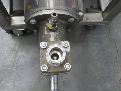 Bran & Lubbe N-J 32 Dual Metering Pump 1.5"Tri-Clamp Sanitary Cart .75kw 3PH