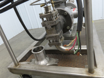 Bran & Lubbe N-J 32 Dual Metering Pump Tri-Clamp Sanitary Cart .75kw 480V 3PH