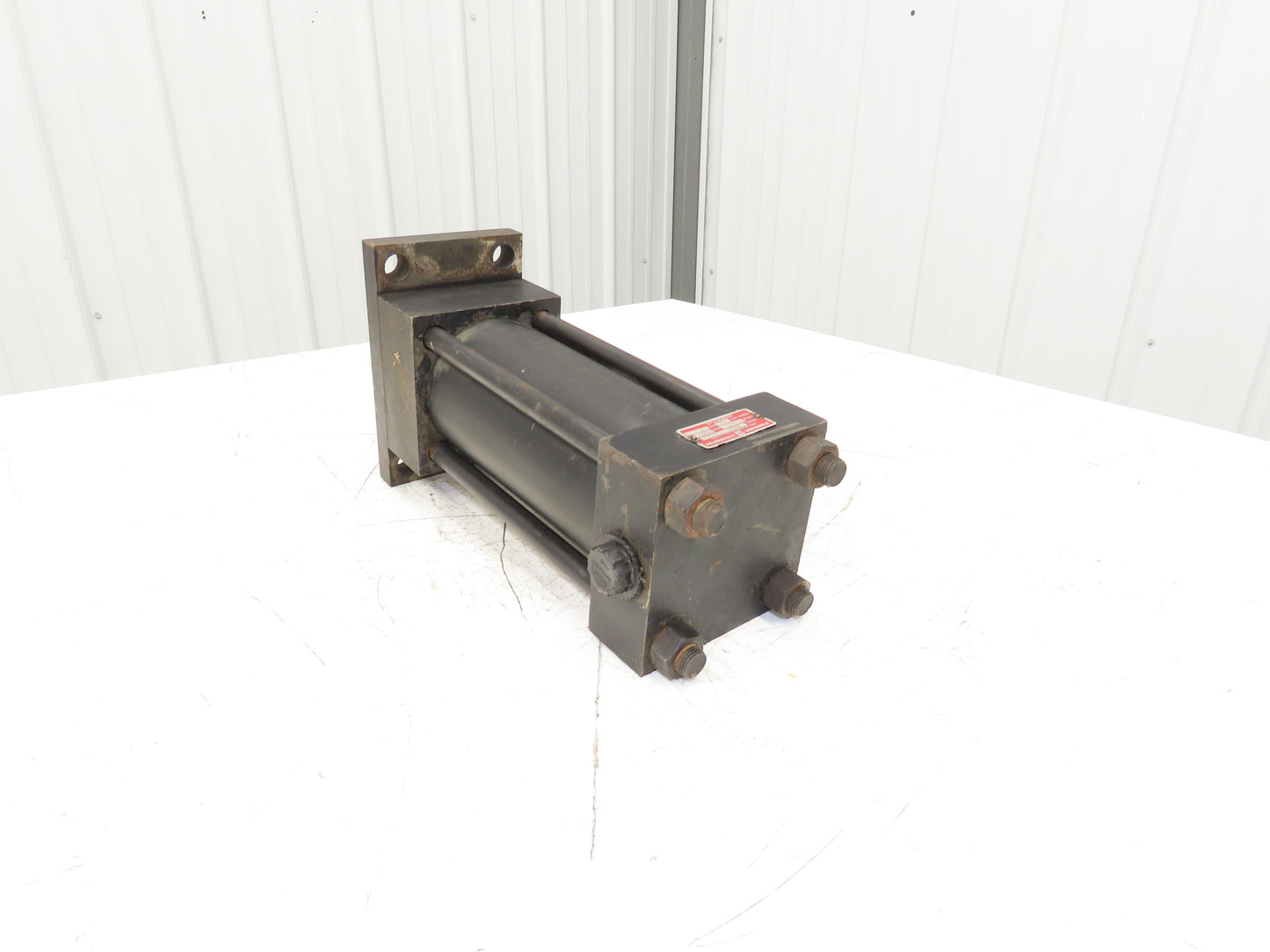 Parker J2HS23 Hydraulic Cylinder 3.25" Bore 6" Stroke Flange Mount 1500psi