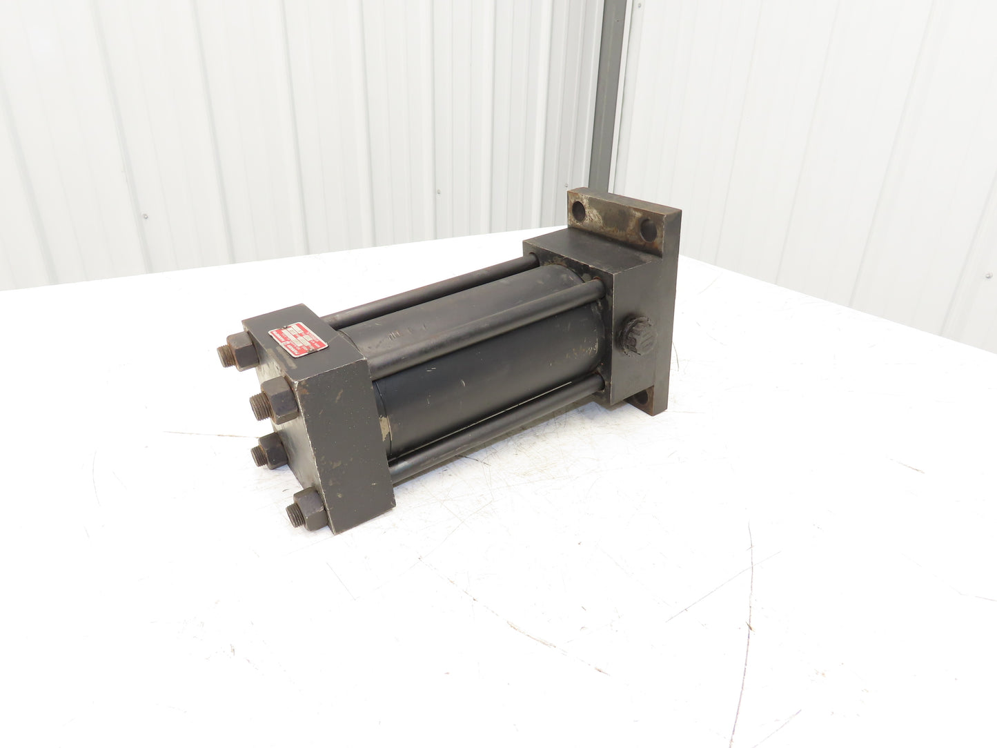 Parker J2HS23 Hydraulic Cylinder 3.25" Bore 6" Stroke Flange Mount 1500psi