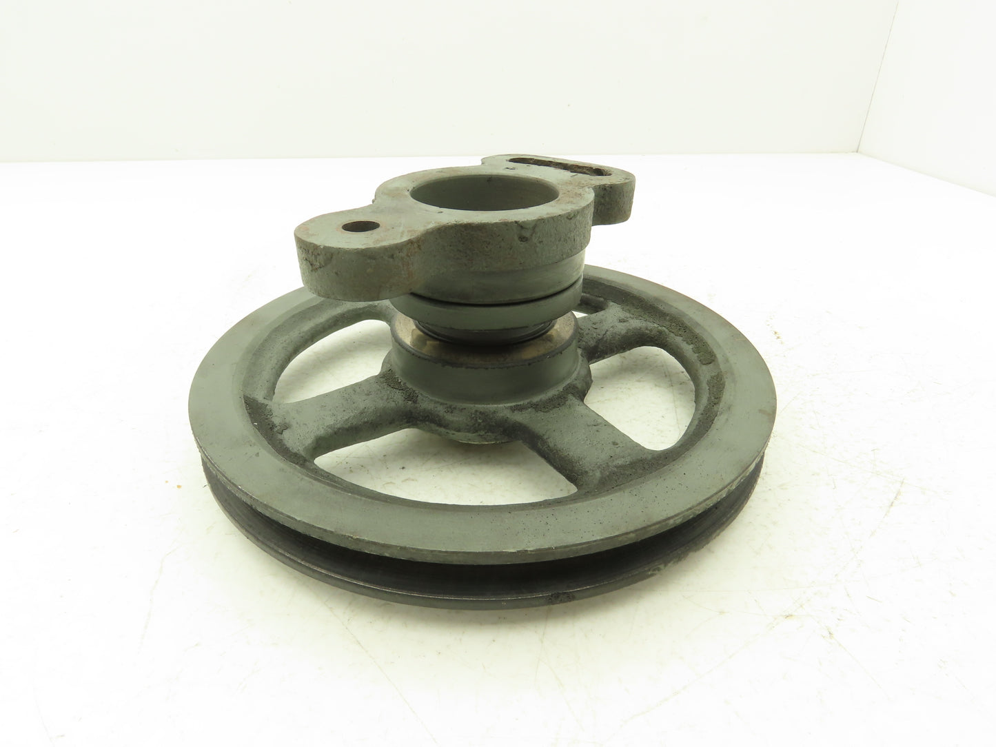 KBC Belt Tensioning Pulley Assy 2 Groove W Adjustable Mount Off KBC 350 Band Saw