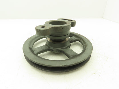 KBC Belt Tensioning Pulley Assy 2 Groove W Adjustable Mount Off KBC 350 Band Saw