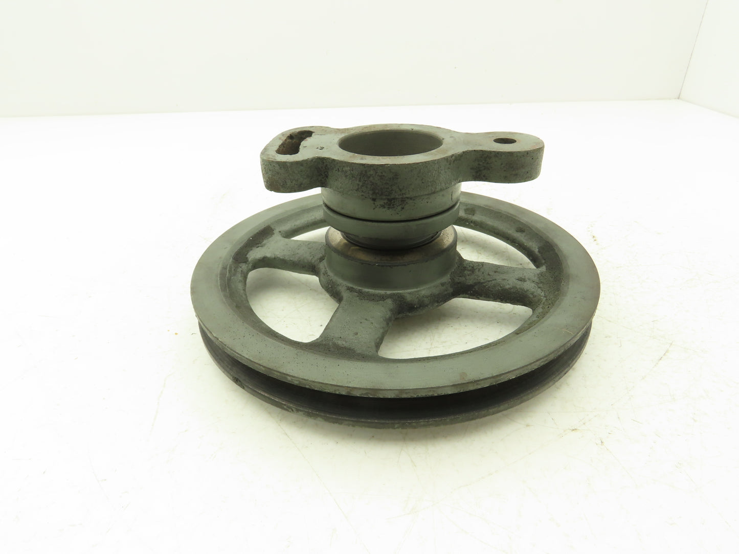 KBC Belt Tensioning Pulley Assy 2 Groove W Adjustable Mount Off KBC 350 Band Saw