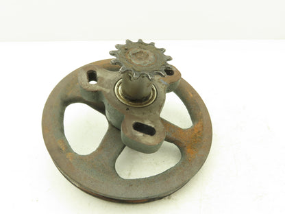 KBC Belt/Chain Tensioning Pulley Assembly 8" Pulley A Groove  Off KBC Band Saw