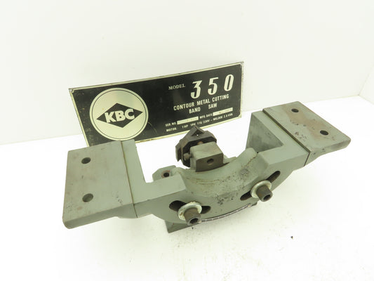 KBC Band Saw Table Base w Blade Guide Adjustable Angle off 350 Metal Band Saw