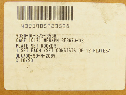 3F3673-33 Engine Rocker Plates A1796 1-Set of 12