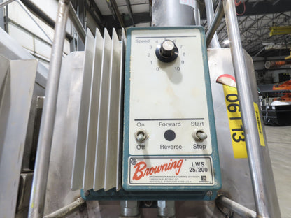 26"x 14' 8" Bulk Food Process Incline Conveyor 115V with Dust Collector Blower