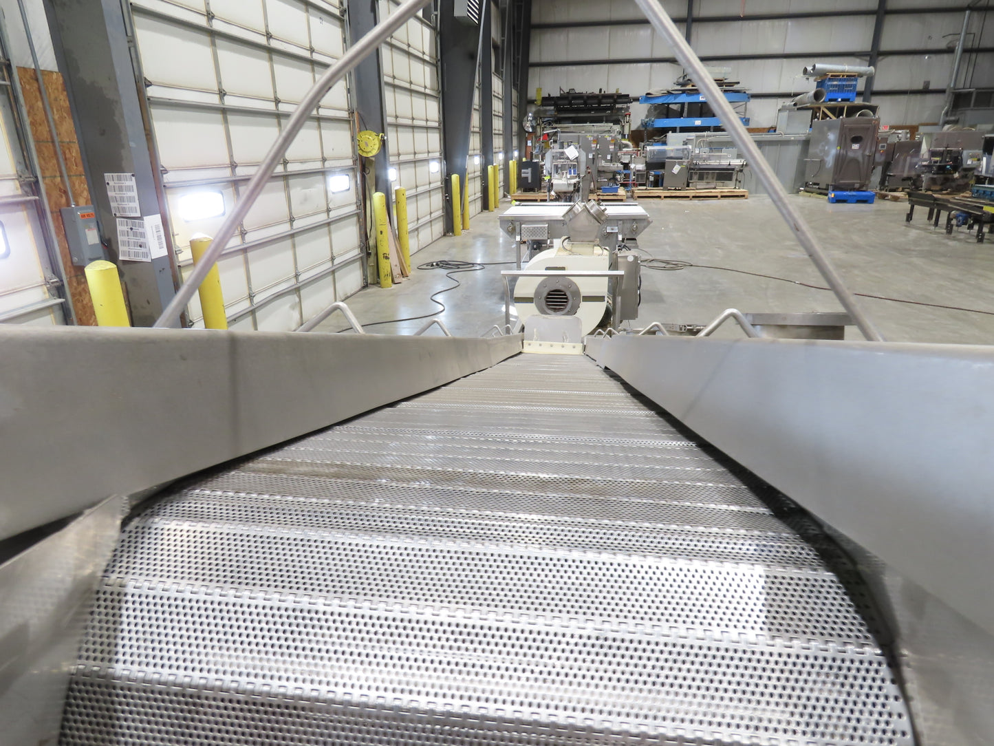 26"x 14' 8" Bulk Food Process Incline Conveyor 115V with Dust Collector Blower