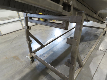 26"x 14' 8" Bulk Food Process Incline Conveyor 115V with Dust Collector Blower