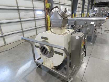 26"x 14' 8" Bulk Food Process Incline Conveyor 115V with Dust Collector Blower