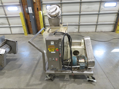 26"x 14' 8" Bulk Food Process Incline Conveyor 115V with Dust Collector Blower