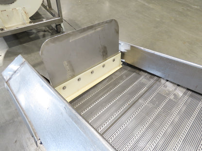 26"x 14' 8" Bulk Food Process Incline Conveyor 115V with Dust Collector Blower