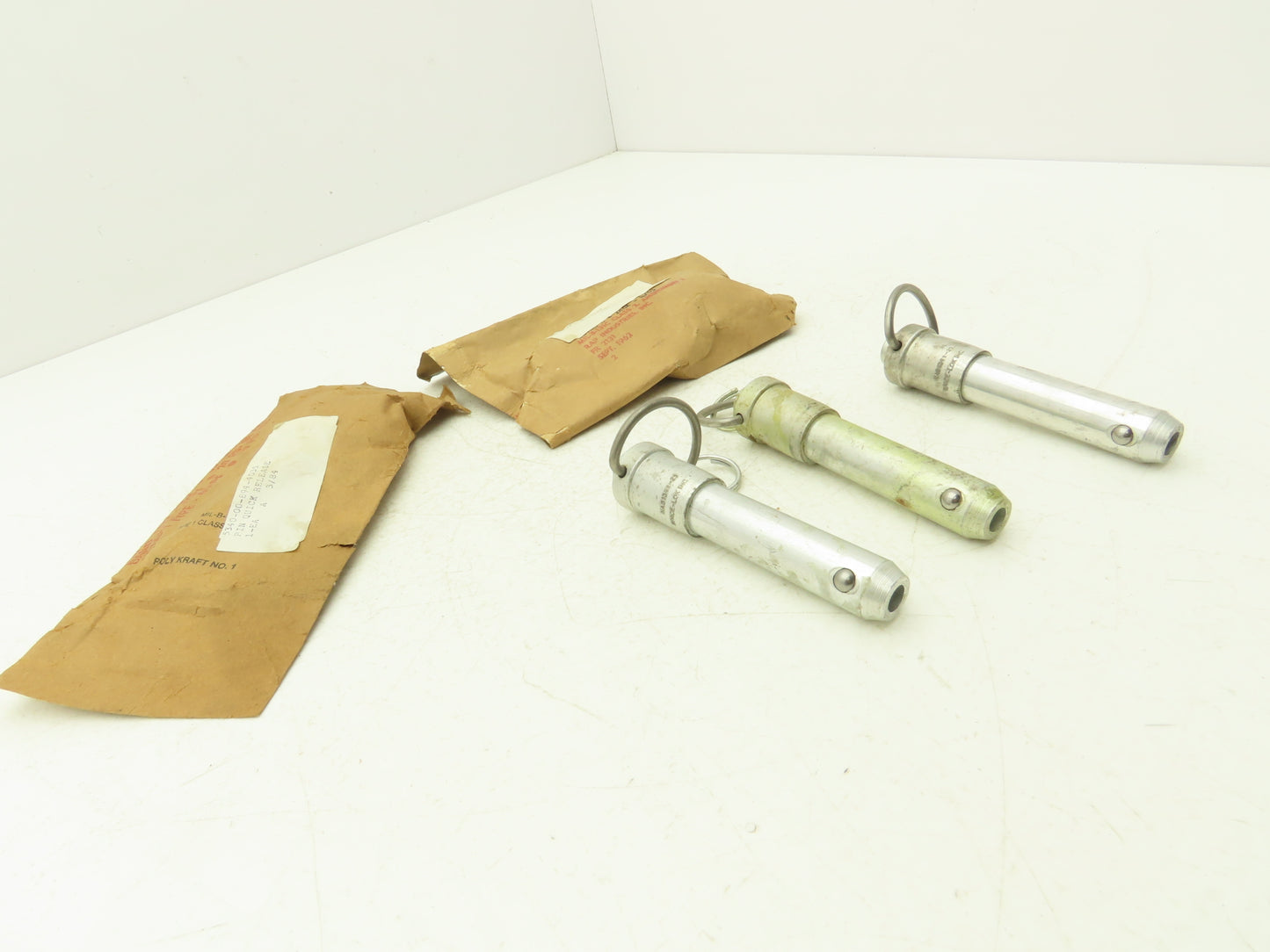 Space-Lok NAS1341-23 Locking Pin Push Button Release 3/4" Stainless Lot of 5