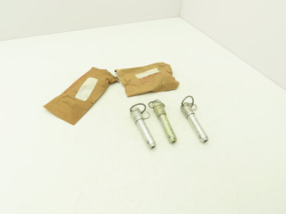 Space-Lok NAS1341-23 Locking Pin Push Button Release 3/4" Stainless Lot of 5