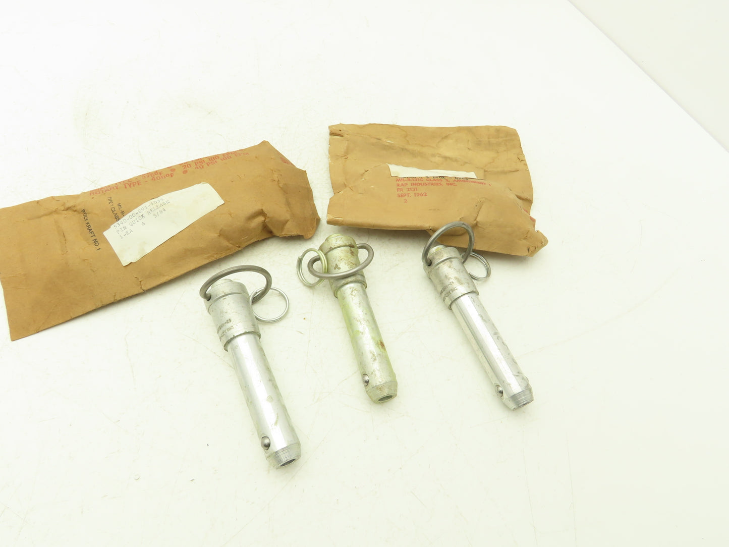 Space-Lok NAS1341-23 Locking Pin Push Button Release 3/4" Stainless Lot of 5