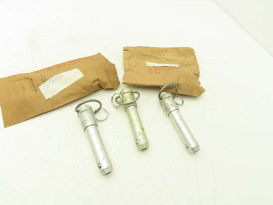 Space-Lok NAS1341-23 Locking Pin Push Button Release 3/4" Stainless Lot of 5