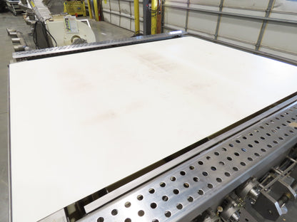 Woods 70"W x 74"L Sanitary Food Grade Infeed Conveyor 55"W Belt 480V 3PH 57FPM