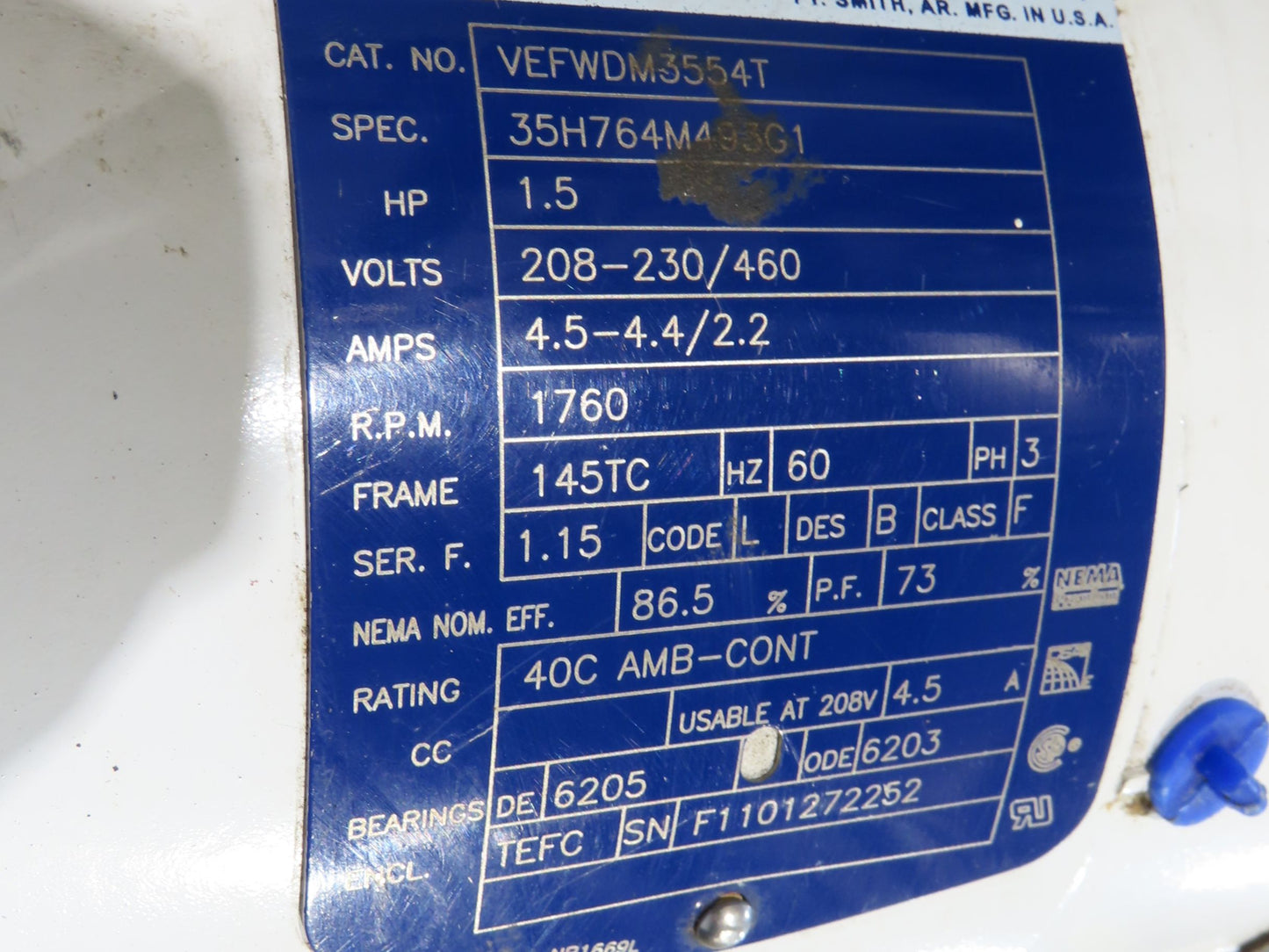 Woods 70"W x 74"L Sanitary Food Grade Infeed Conveyor 55"W Belt 480V 3PH 57FPM