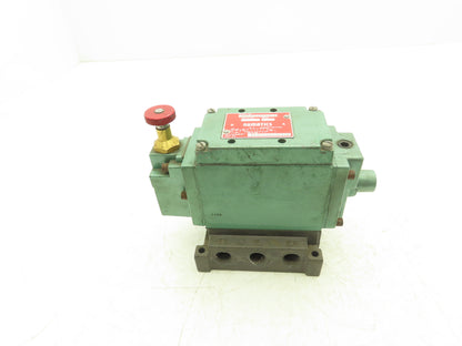 Numatics 33TSS4410012D Pneumatic Valve w/Single Manifold Block 150 PSI 3/8" NPT