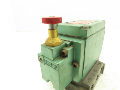 Numatics 33TSS4410012D Pneumatic Valve w/Single Manifold Block 150 PSI 3/8" NPT