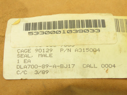 NA A315004 Seal, Male 7-1/2" x 3-5/16" Lot of 2