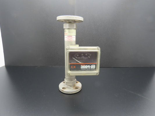 Brooks Instrument 3609EB2A2M1A Stainless High Pressure Thru-Flow Indicator 316SS