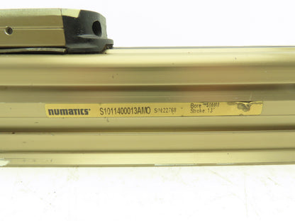 Numatics S1011400013AMO Pneumatic Rodless Cylinder 40mm Bore x 13" Stroke 145PSI