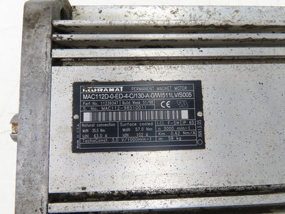 Rexroth Indramat MAC112D-0-ED-4-C130-A-0WI511LVS005 Permanent Magnet Servo Motor