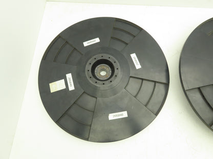 Transpak NA Strap/Band Roll Holder Spool 19.5" Hub Nut Slotted Side Has Crack