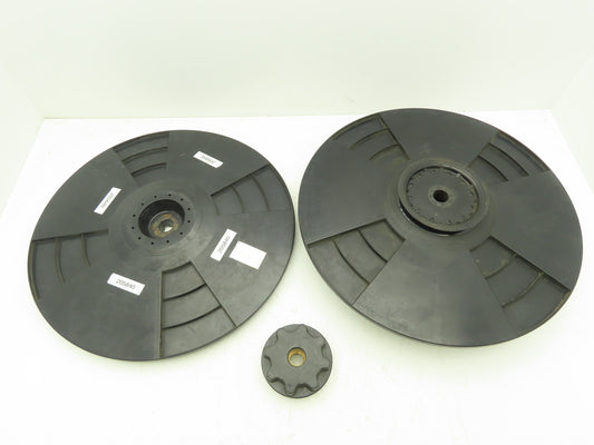 Transpak NA Strap/Band Roll Holder Spool 19.5" Hub Nut Slotted Side Has Crack