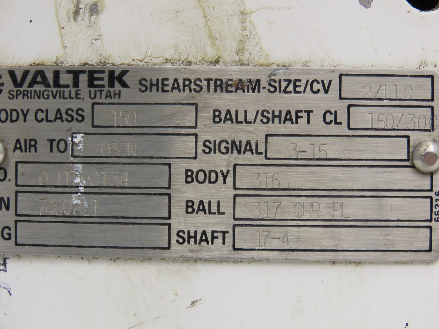 Valtek Shearstream Ball Valve 2" Flanged Pneumatic Actuator Positioner