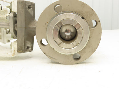 Valtek Shearstream Ball Valve 2" Flanged Pneumatic Actuator Positioner