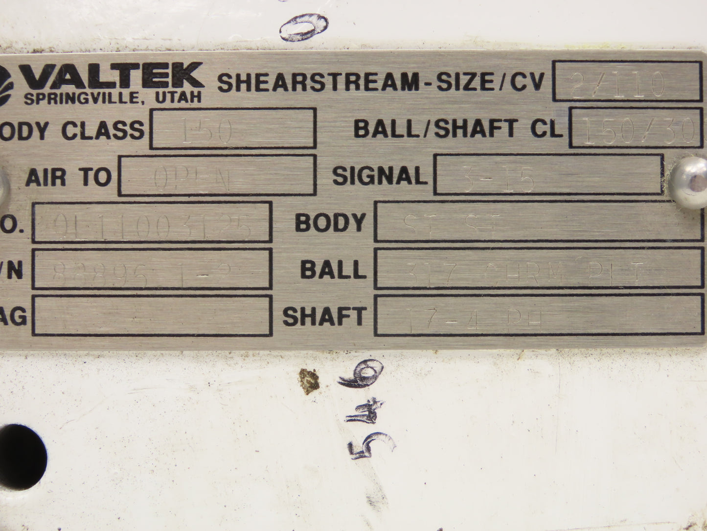 Valtek Shearstream Ball Valve 2" Flanged Pneumatic Actuator Positioner *READ*