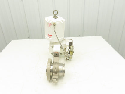 Valtek Shearstream Ball Valve 2" Flanged Pneumatic Actuator Positioner *READ*