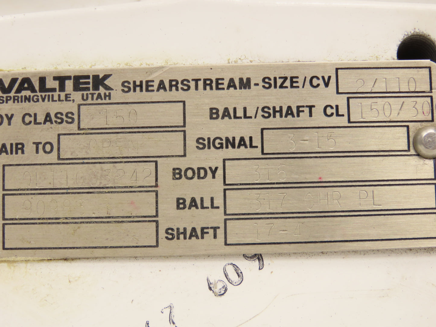 Valtek Shearstream Ball Valve 2" Flanged Pneumatic Actuator Positioner