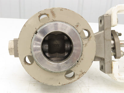 Valtek Shearstream Ball Valve 2" Flanged Pneumatic Actuator Positioner