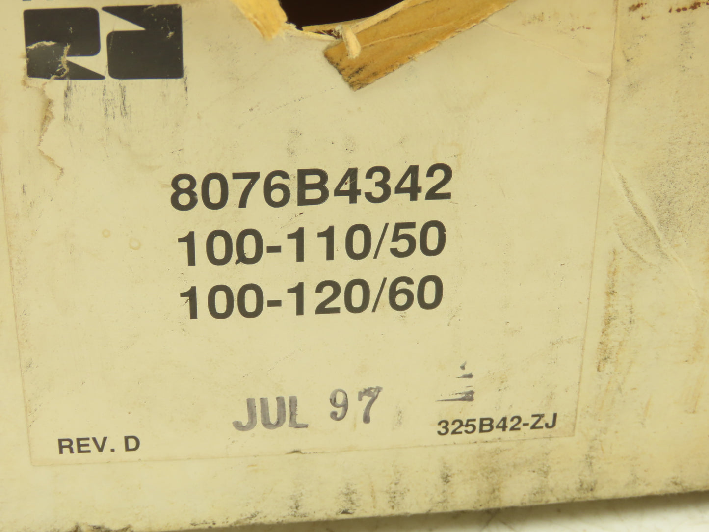 Ross 8076B4342 Pneumatic Directional Solenoid Pilot Valve 115V 80 Series