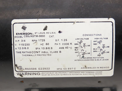 Jabsco 6053-8 Raw Water Pump Bronze Direct Coupled 1" NPT 3/4Hp 115/230V 23GPM